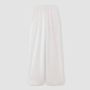 NWT Everlane Draper Pleated Pant in Buttersmooth size 12 inseam 30